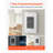 7-Day Programmable Thermostat, Home Thermostats For Radiant Underfloor Heating Cable,Heat Pump With GFCI And Sensitive Sensor,TFT Color Display Touchscreen,Efficient,Gray-White (Without Wifi)
