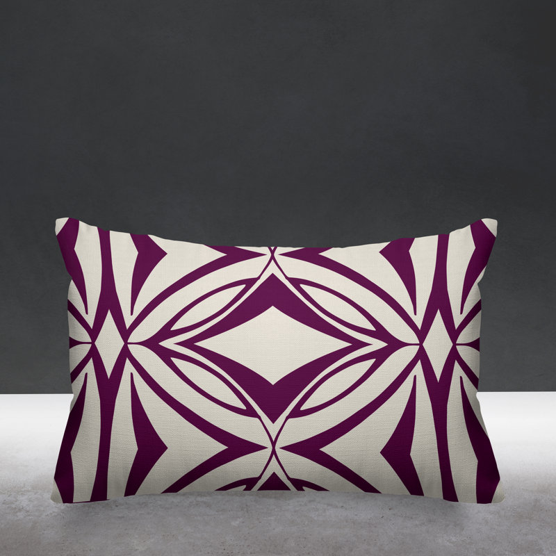 Coussin décoratif intérieur / extérieur Eamon, Mauve