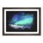 Aurora Borealis In Iceland Paint Splash - Framed Print-56890824-56890822