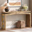 Console en bois, table d'appoint à dossier en bois de 62 po de longueur x 31 po de hauteur, bureau d'entrée pour le couloir et l'entrée