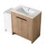 Meuble-lavabo autoportant de 42 po avec lavabo en céramique et armoires de rangement, porte à fermeture en douceur, armoire combinée 02430IMO + 0312, ensemble KD-125515214-125515213