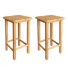 Bobigny Solid Wood Side Table Set