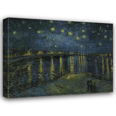 "Nuit étoilée" par Vincent Van Gogh - Toile tendue avec châssis