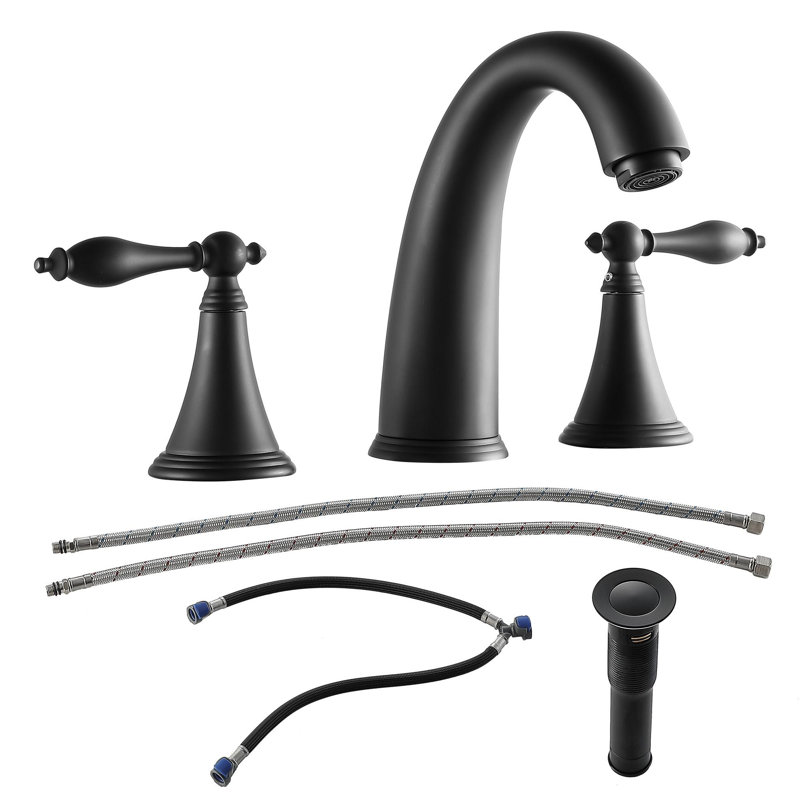 2-Handle Stainless Steel Bathroom Sink Faucet