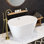 Baignoire de trempage autoportante en acrylique L 47 po x l 28 po Claire