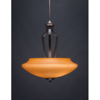 Luminaire suspendu bol 3 lumières unique Couto