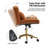 Guitarra Modern 23" W Polyester Tilting Criss Cross Office Chair with Pillow-1177391341
