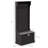 28" 3-In-1 Entryway Hall Tree with Storage Bench, Coat Rack with Four Hooks and Shoe Storage, Black