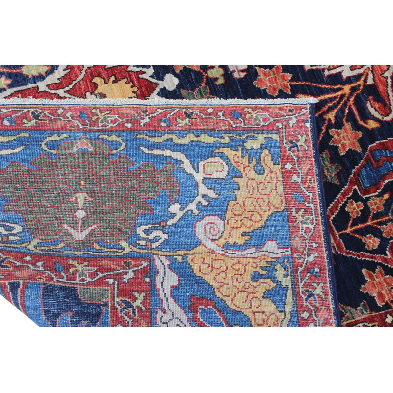 Transitional One-of-a-Kind Rectangle 9 X 11'6" Hand Knotted Area Rug