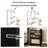 Ciauna 16 Pair Shoe Storage Cabinet with 2 Storage Drawer-1482328316