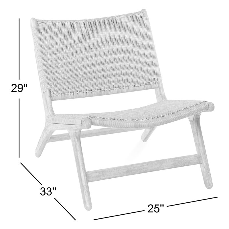 Verge Outdoor Teak Lounge Chair, Gray, Driftwood Teak