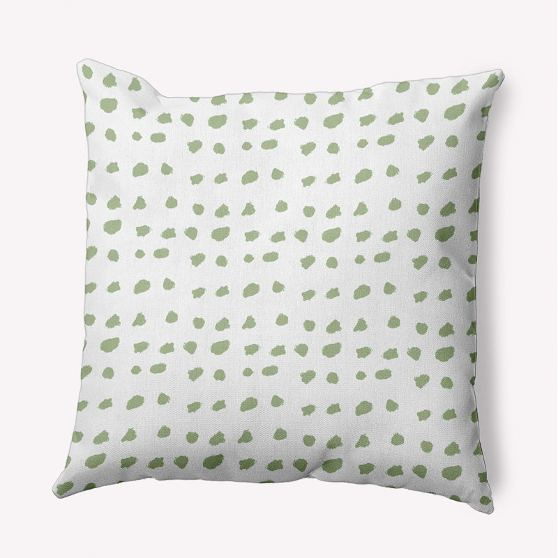 Coussin décoratif en polyester intérieur / extérieur, H 18 po x l 18 po, Carré