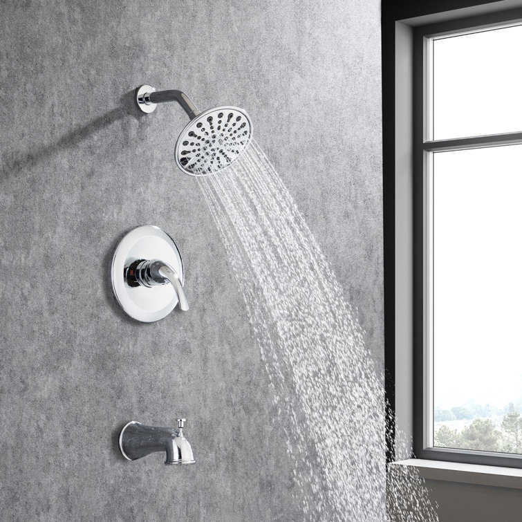 Diverter Tub & Shower Faucet with Rough in-Valve