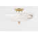 Somerset - 3 Light Semi Flush By Mark D. Sikes - Aged Brass Frame - Alabaster Shade