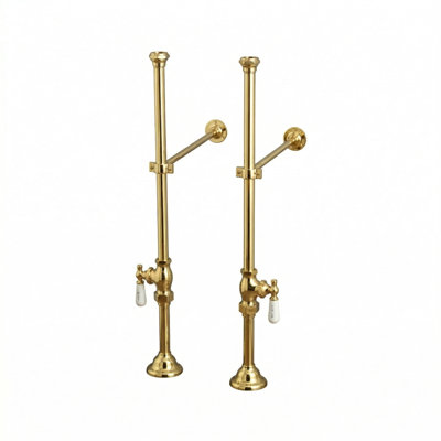 Free Standing Supply Set with Shutoffs