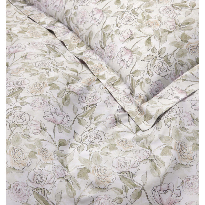 Victoria Floral 100% Cotton Sham, Boudoir