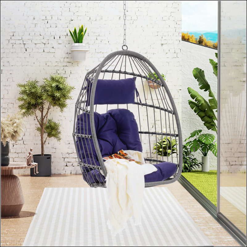 Fauteuil suspendu en rotin