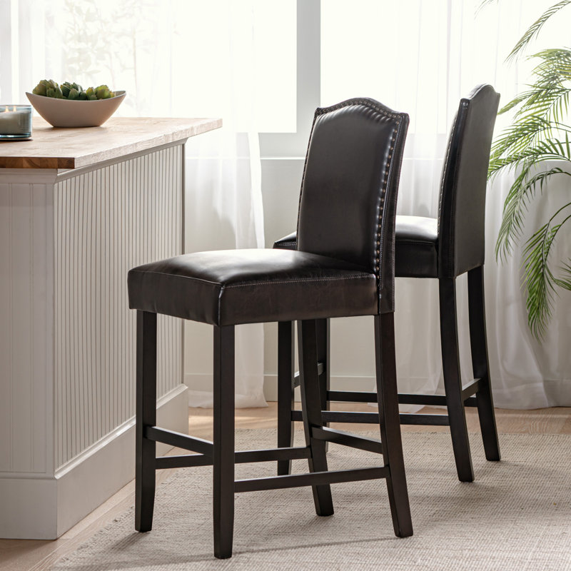 Tabouret de bar Lamberth, 2, Tabouret de comptoir (assise de 26,25 po de hauteu, Brun