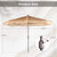 Parasol de marché au toit de chaume Casida-2103350479