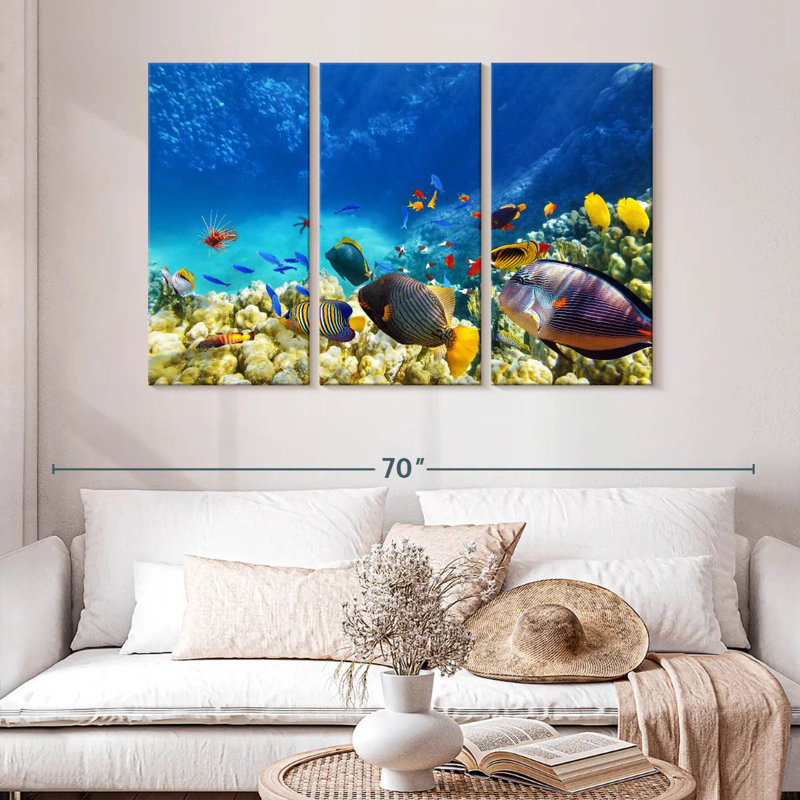 Marine Life, 32" H x 50" W