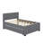 Full Upholstered Platform Bed With Trundle