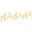 vidaXL LED Reindeers Fabric-587572247