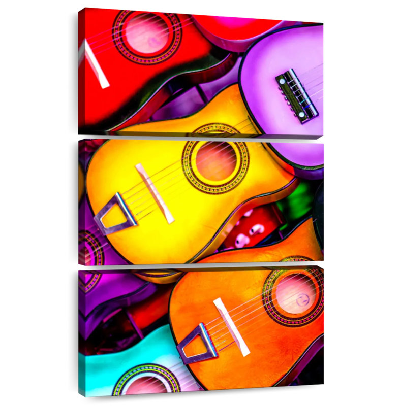 Couleurs de guitare, H 38 po x l 24 po