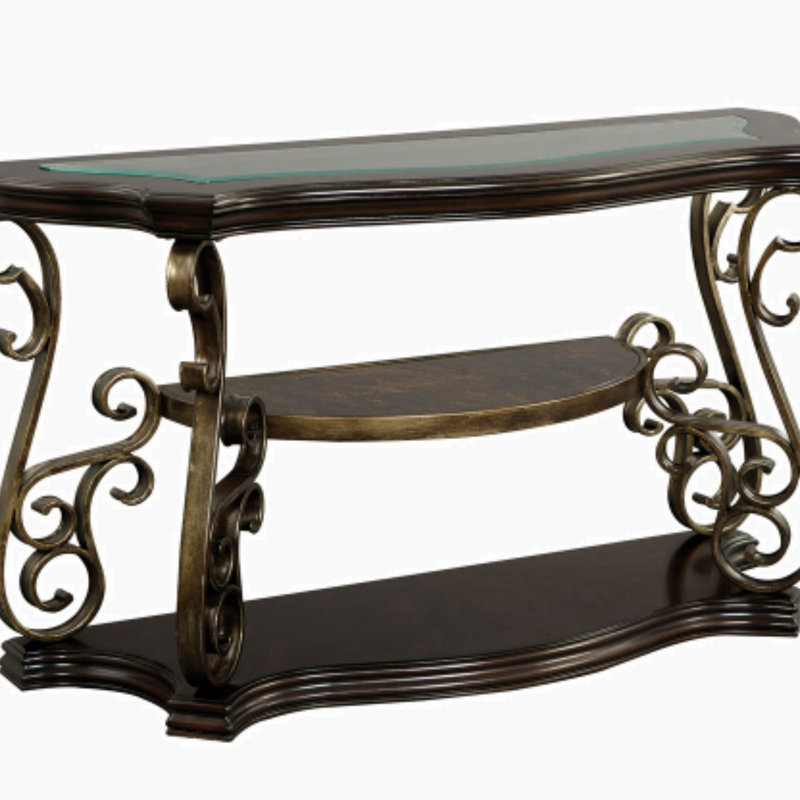 O'Connor 54'' Glass Top Console Table