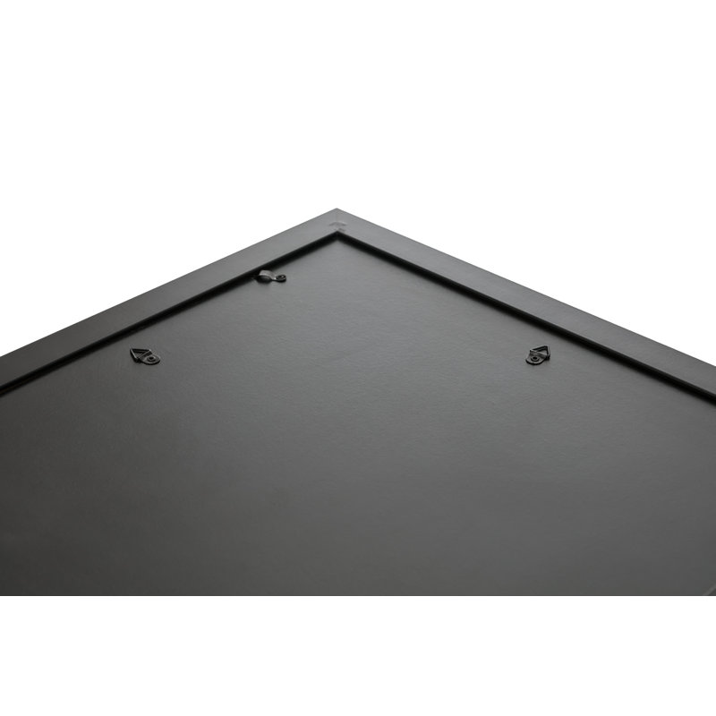 Cadre photo Kford Grace Mirabelle Classic Mattford, grand cadre 14 po x 14 po, cadre en bois à suspendre au mur, cadre durable pour présentation de photos, noir