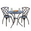 Ensembles repas en métal pour patio