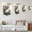 Mignon héron, art floral V - peinture sur toile-1405742923-1405742966