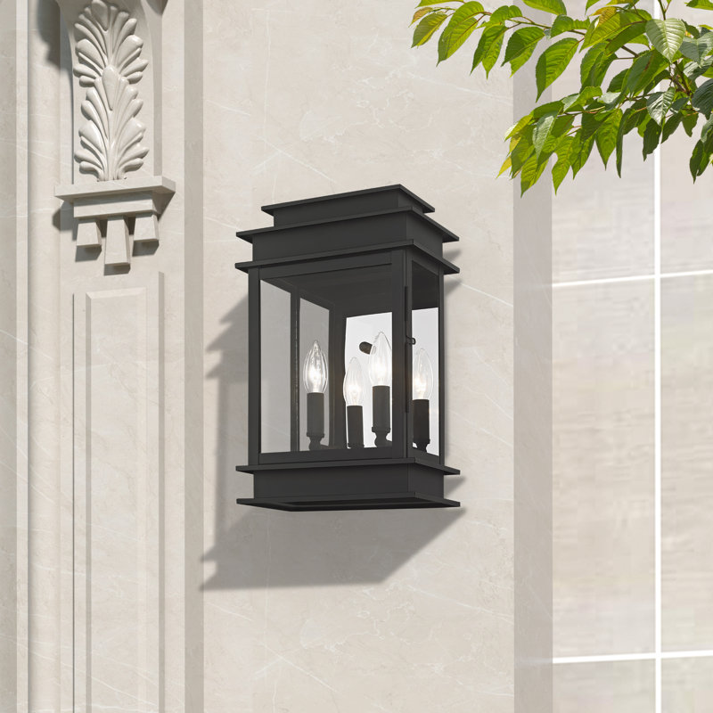 Cortana Wall Light, Black, 15.25" H x 9.5" W x 5.75" D