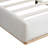 Tate Velvet Upholstered Bed With Padded Headboard & Wooden Slats-1832384357