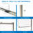Rotolo 60" W x 70" H Semi-Frameless Shower Door-363179795-363179792