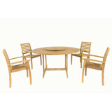 Outdoor - Piece Teak Dining Set