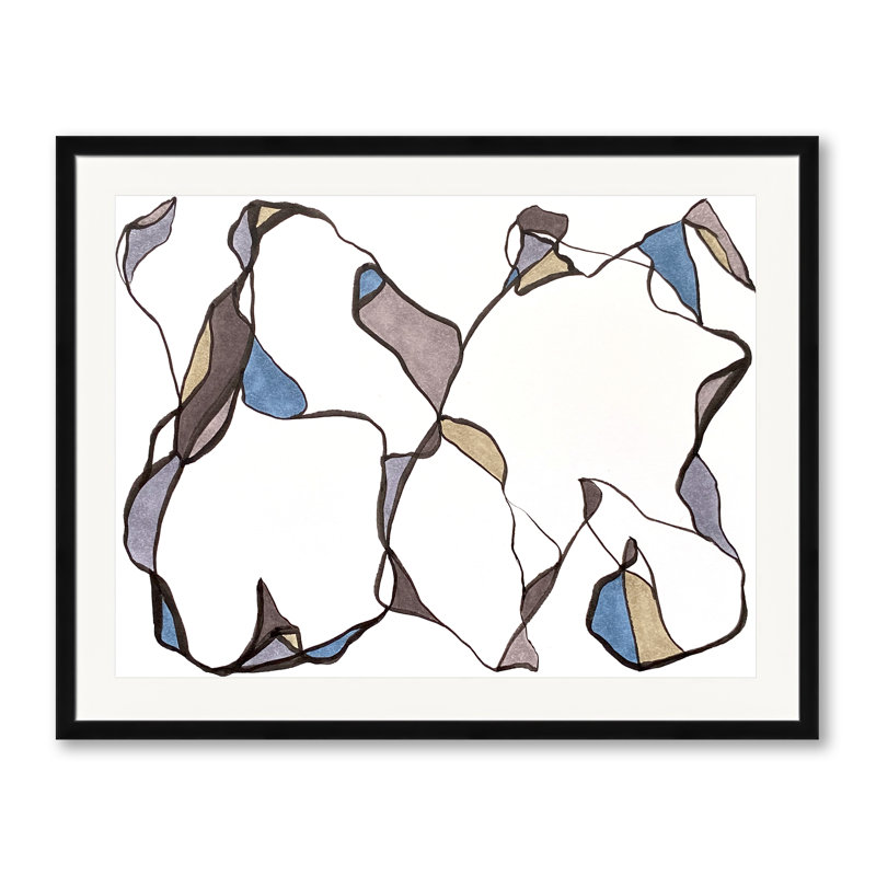 Musing Series 4.3 Print by Susan Arthur, Black Framed Paper, 25.25" H x 31.25" W