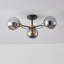 Rotan Glass Semi Flush Mount