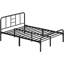 Metal-Framed Bed with High Headboard-1024030405-1038813273