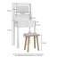 Debruyne Dressing Table with Mirror