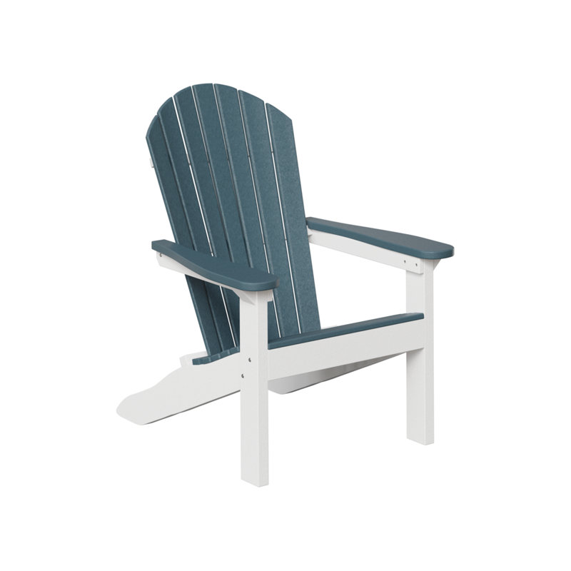 Fauteuil Adirondack berlinois Berlin, Plateau en ardoise avec base blanche