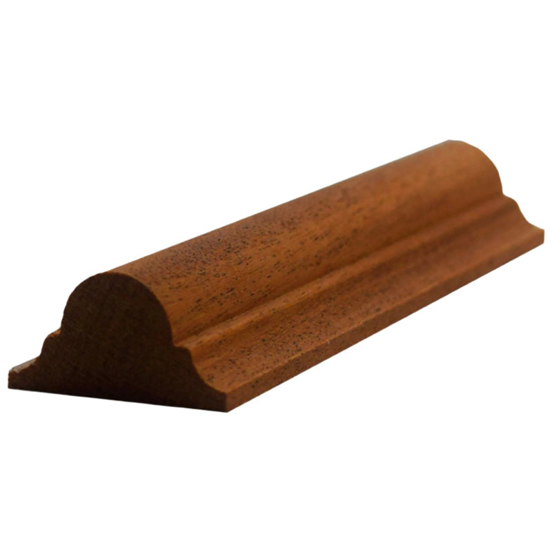 Moulure astrale EWAS12. Sans finition, Acajou Sapele, H 3,625 po x l 0,75 po x P 94 po