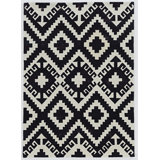 Tapis bleu sarcelle fait à la main Equelle