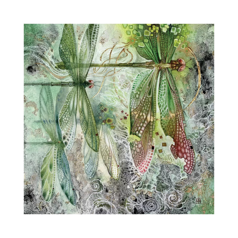 Flow by Stephanie Law - Wrapped Canvas Painting, 30.48 cm H x 30.48 cm W, Wrapped Canvas