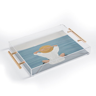 Flow Line Summer Vacation I Acrylic Tray