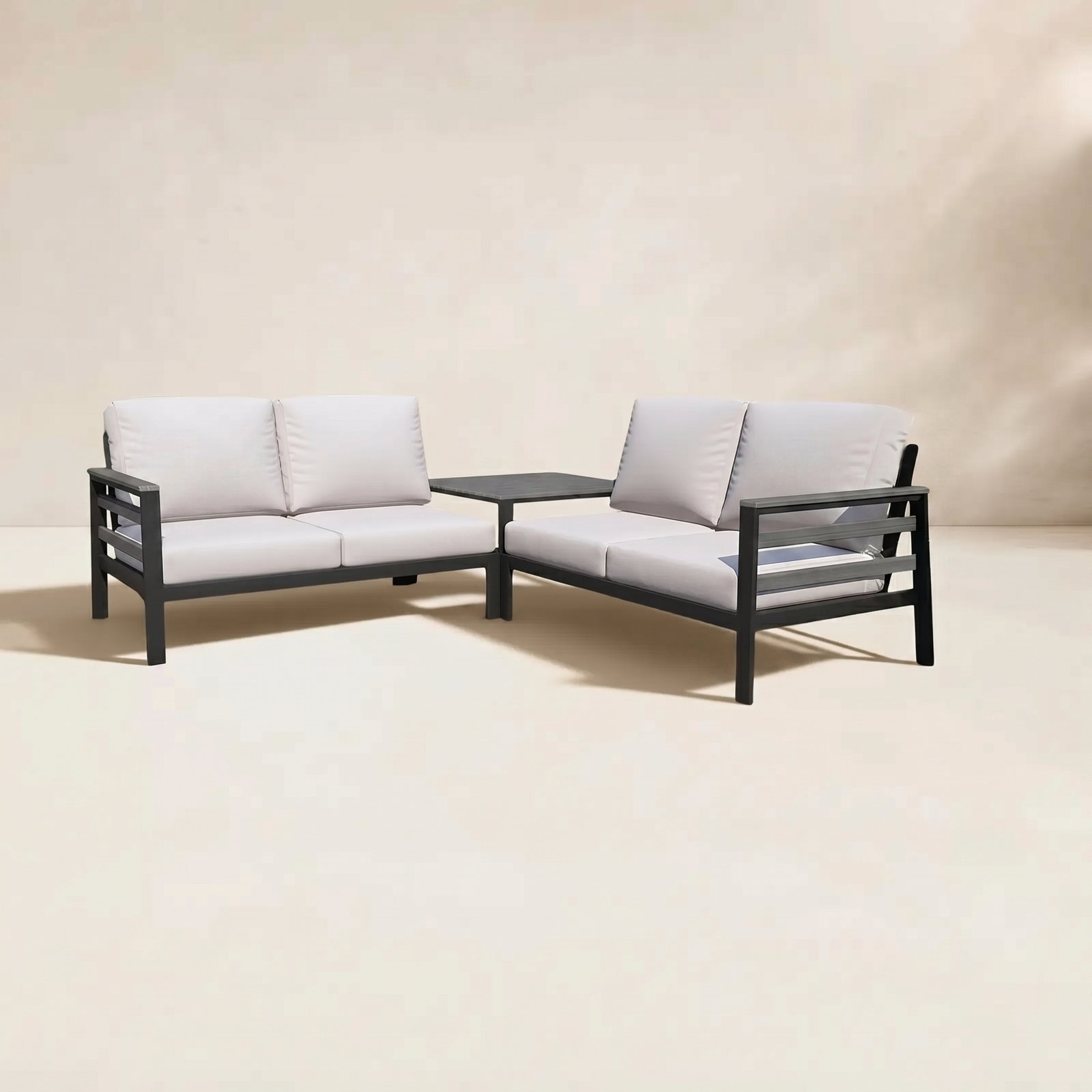 Townsend 4-Person Patio Seating Group, Canvas White Sunbrella® Canvas
