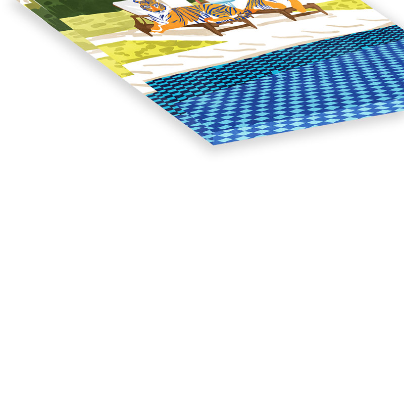 Tiger Vacay - peinture sans cadre