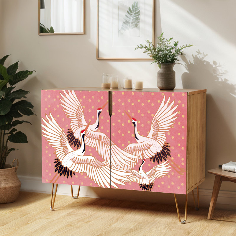 35'' Sideboard, Crane Pink