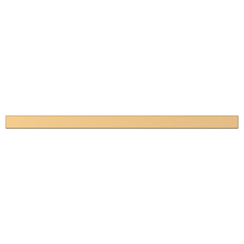 Unlacquered Brass 6" Contemporary Finger Edge Pull