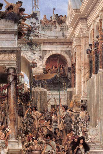Spring par sir lawrence alma-tadema-impression non encadrée, H 42 po x l 28 po x P 1,5 po