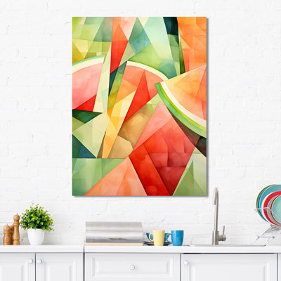 Motif de pastèque verte 2 - Melon, art mural